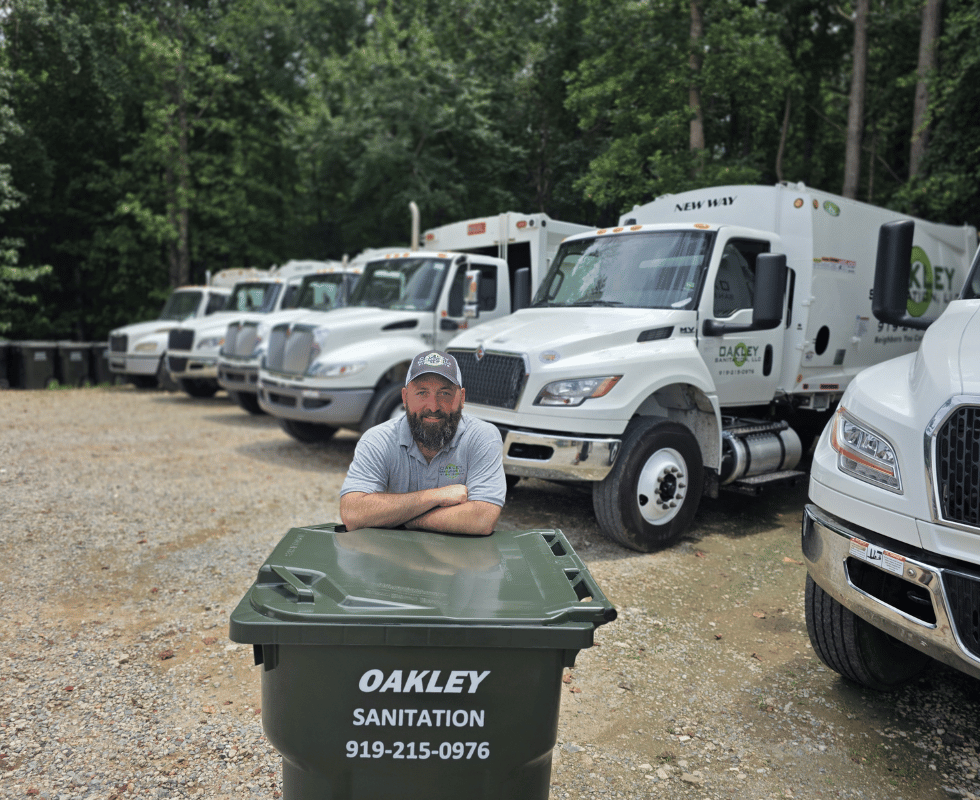 Service Trucks Oakley Sanitation Garbage and Recycling Services Willow Springs NC